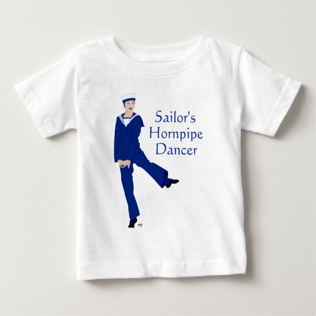 Camiseta De Bebé Bailarín de cornamusa (Anverso)
