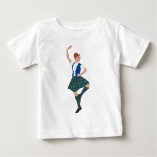 Camiseta De Bebé Bailarín de las Highlands escocesas - Black Watch