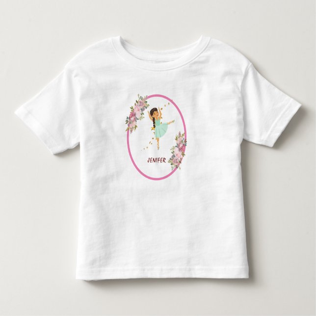 Camiseta De Bebé  Bailarín | Fiesta de cumpleaños del Ballet Floral (Anverso)