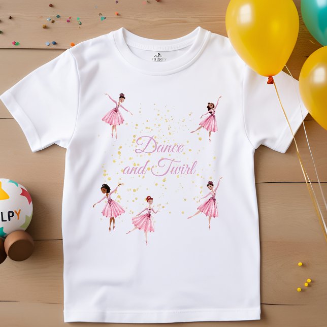 Camiseta De Bebé Bailarina baila y da vueltas  (Subido por el creador)