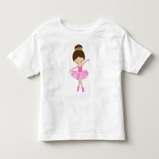 Camiseta De Bebé Bailarina, Bailarina de Ballet, Bailarina, Cabello (Anverso)