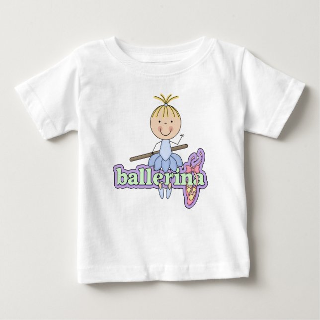 Camiseta De Bebé Bailarina - Bodysuit de tutú azul para bebé (Anverso)