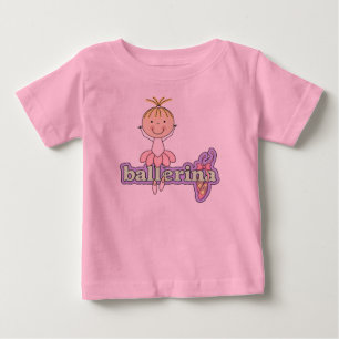 Camiseta De Bebé Bailarina - Bodysuit Tutú Rosa para Bebé