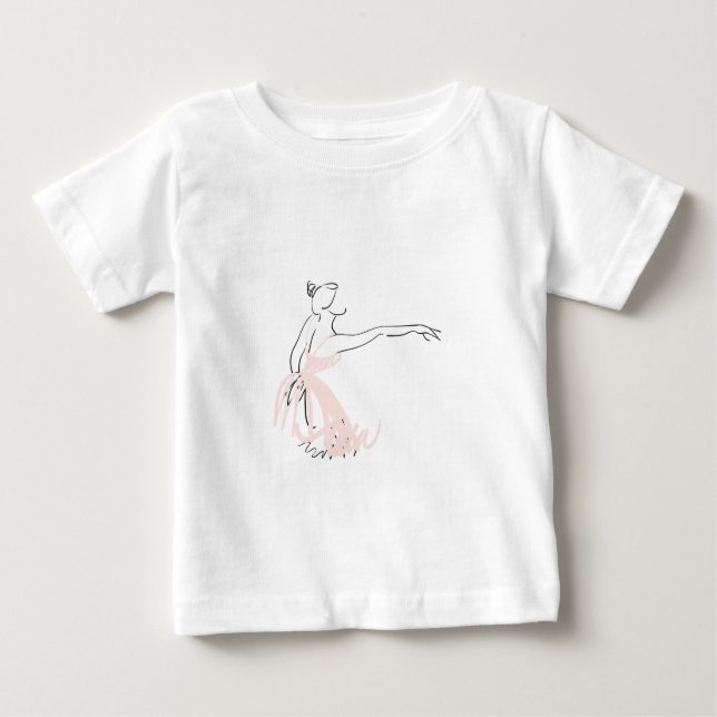 Camiseta De Bebé Bailarina de ballet de Ballerina (Anverso)