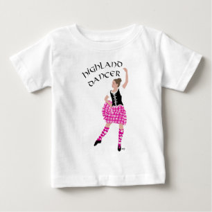 Camiseta De Bebé Bailarina de las Tierras Altas Rosa