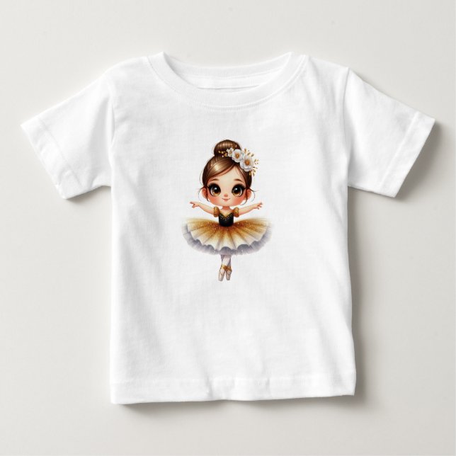 Camiseta De Bebé Bailarina Monada (Anverso)