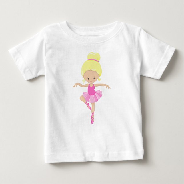 Camiseta De Bebé Bailarina, Niña de Ballet, Danza de Ballet, Cabell (Anverso)