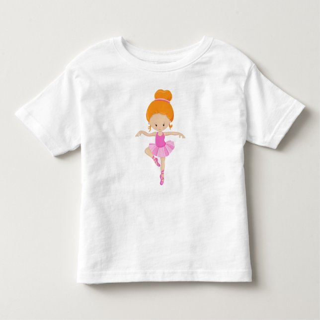 Camiseta De Bebé Bailarina, Niña de Ballet, Danza de Ballet, Cabell (Anverso)
