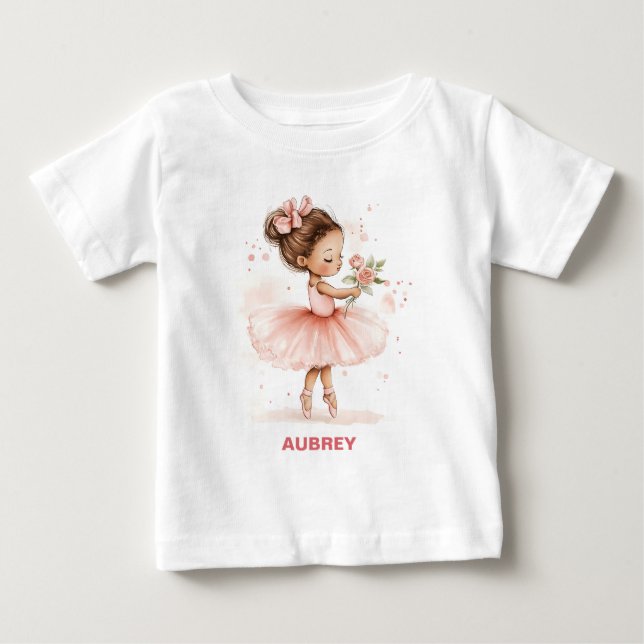 Camiseta De Bebé Bailarina Pequeña Elegante (Anverso)