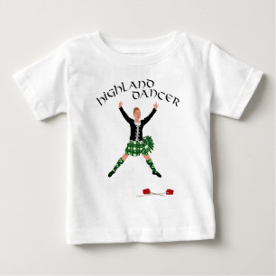 Camiseta De Bebé Baile de la espada del bailarín de las Tierras Alt