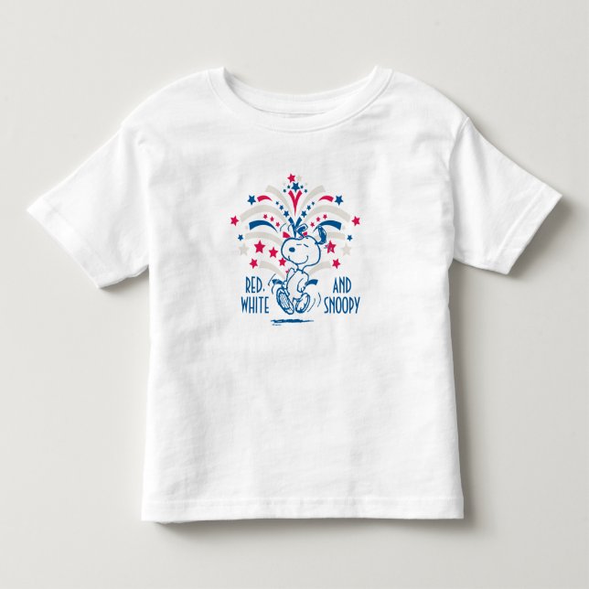 Camiseta De Bebé Baile Snoopy 4 de Julio (Anverso)