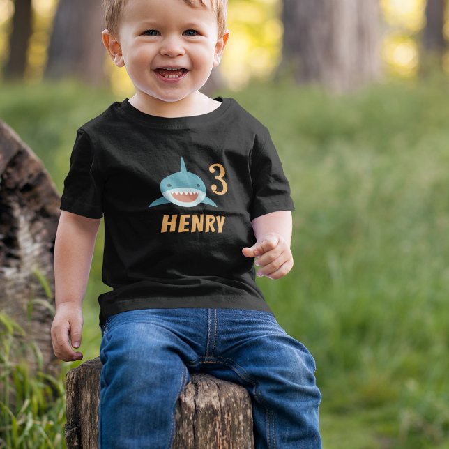 Camiseta De Bebé Bait de tiburón | Cumpleaños de Personalizado pers (Subido por el creador)
