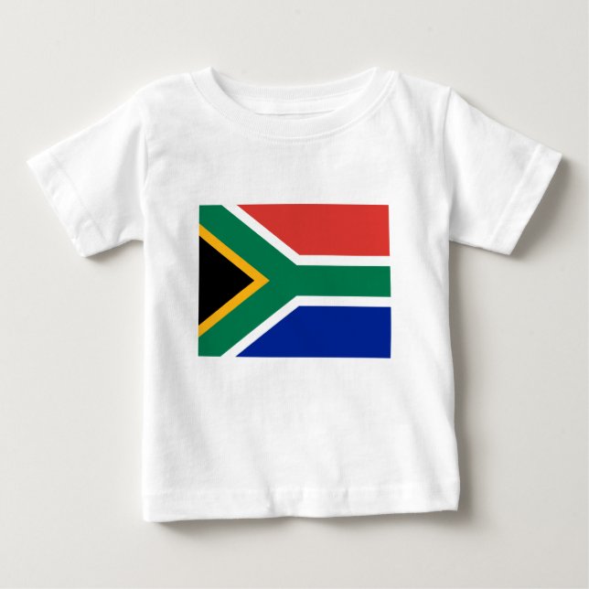 Camiseta De Bebé ¡Bajo costo! Bandera de Sudáfrica (Anverso)