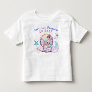 Camiseta De Bebé Bajo el Mar Mermaid Princess Birthday