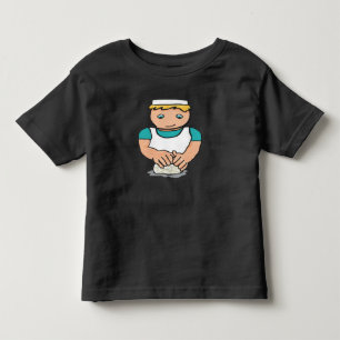 Camiseta De Bebé Baker Kneading Dough para hacer pan