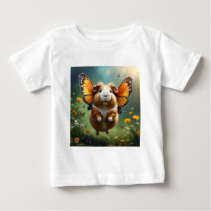 Camiseta De Bebé "Balas de agua: El cerdo guineano toma vuelo"