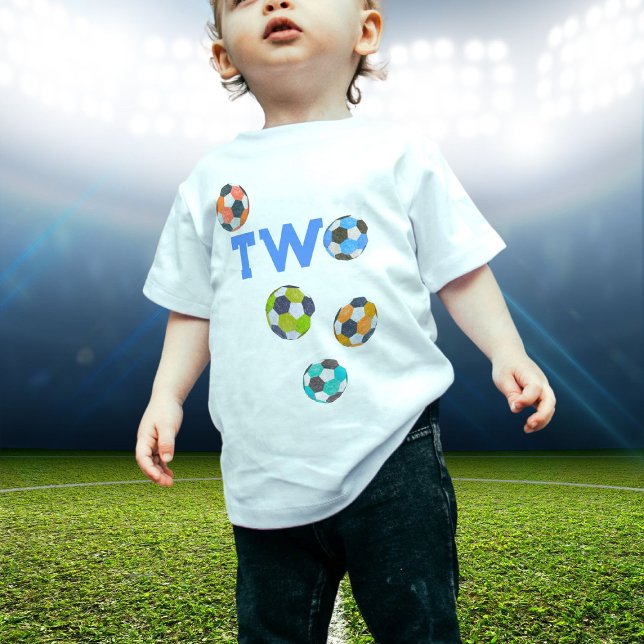 Camiseta De Bebé Balas de fútbol dos segundo cumpleaños (Subido por el creador)