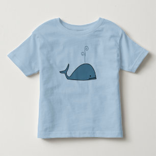 Camiseta De Bebé Ballena azul