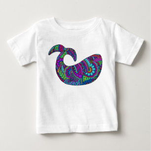 Camiseta De Bebé Ballena caprichosa