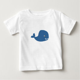Camiseta De Bebé Ballena de azules cielos