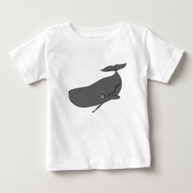 Camiseta De Bebé Ballena del bebé (Anverso)