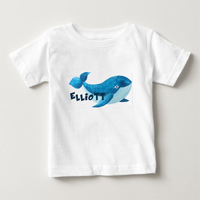 Camiseta De Bebé Ballena Elliott (Anverso)