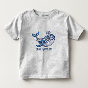 Camiseta De Bebé Ballena: ¡Hablo Whaalleee!