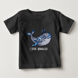 Camiseta De Bebé Ballena: ¡Hablo Whaalleee!