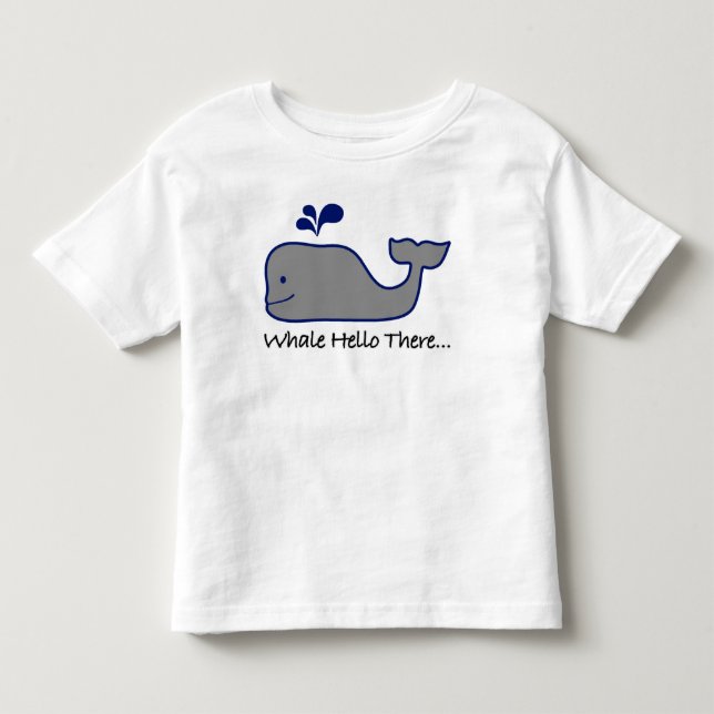 Camiseta De Bebé Ballena Hola (Anverso)