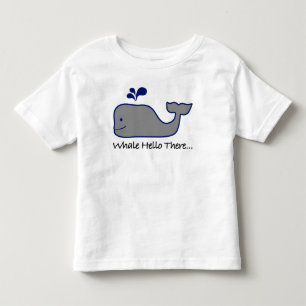 Camiseta De Bebé Ballena hola allí