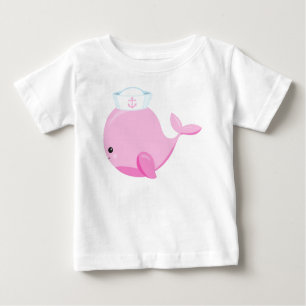 Camiseta De Bebé Ballena marinera, ballena dulce, ballena pequeña,