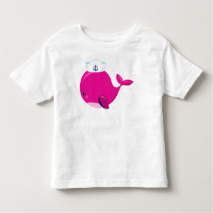 Camiseta De Bebé Ballena marinera, ballena pequeña, ballena pura, b