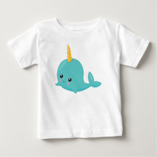 Camiseta De Bebé Ballena unicornio, ballena azul, ballena dulce, ba