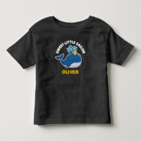 Ballena y Estrella de Mar Dulce Pequeño Marinero 