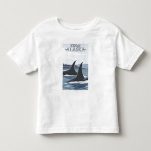 Camiseta De Bebé Ballenas #1 - Kenai, Alaska de la orca