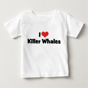 Camiseta De Bebé Ballenas asesinas I Love Heart