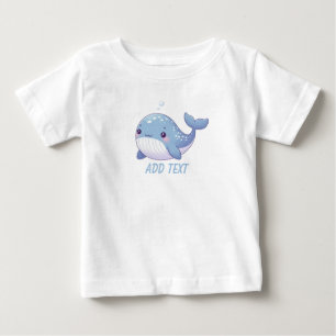 Camiseta De Bebé Ballenas cutáneas, costeras y náuticas