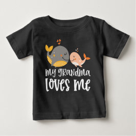 Camiseta De Bebé Ballenas 🐳 nieto Regalo a mi abuela me ama
