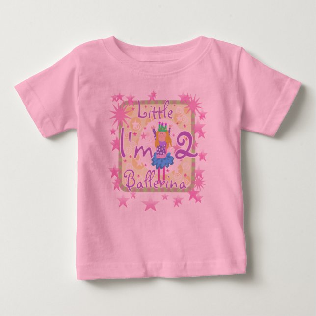 Camiseta De Bebé Ballerina 2º cumpleaños (Anverso)