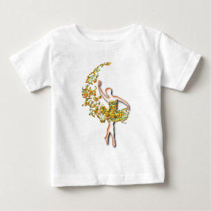 Camiseta De Bebé Ballerina Baby T-Shirt Ballet Dancer Chica