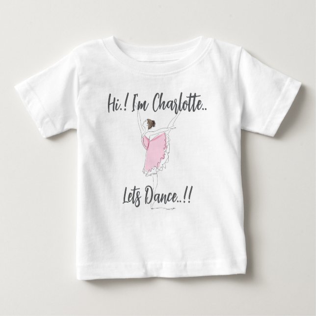Camiseta De Bebé Ballerina Birthday Party (Anverso)