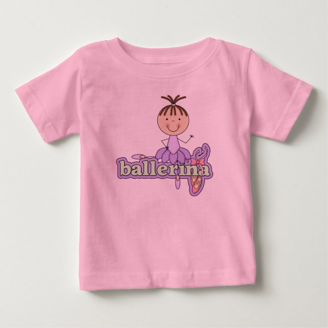 Camiseta De Bebé Ballerina - Bodysuit con tutú de bebé lavanda (Anverso)