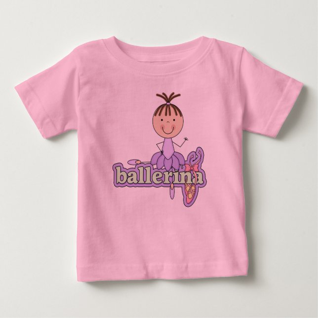 Camiseta De Bebé Ballerina - Bodysuit de tutú de bebé lila (Anverso)