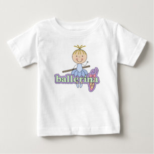 Camiseta De Bebé Ballerina - Bodysuit Tutú Azul para Bebé