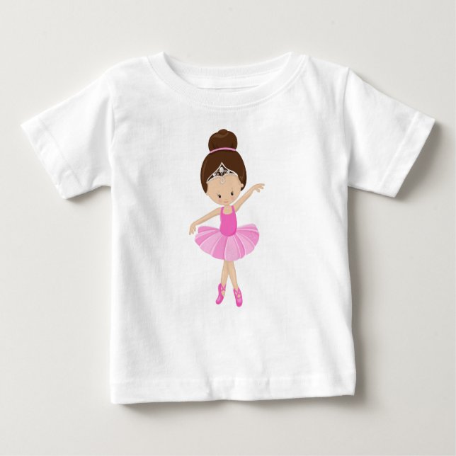 Camiseta De Bebé Ballerina, Chica de ballet, bailarina de ballet, p (Anverso)