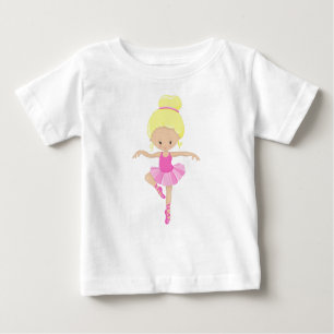 Camiseta De Bebé Ballerina, Chica de ballet, Baile Ballet, Cabello
