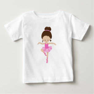 Camiseta De Bebé Ballerina, Chica de ballet, Baile Ballet, Pelo Mar