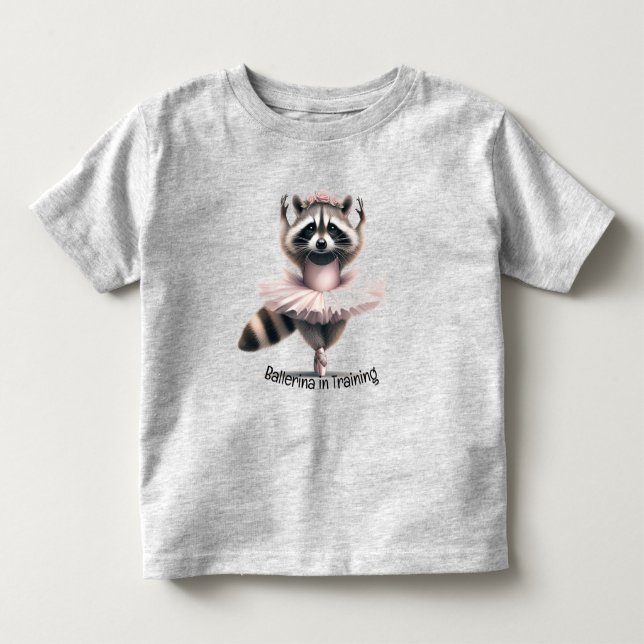 Camiseta De Bebé Ballerina Cute Watercolor en Formación (Anverso)