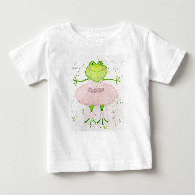 Camiseta De Bebé Ballerina Frog (Anverso)