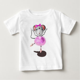 Camiseta De Bebé Ballerina Mouse Baby T-Shirt